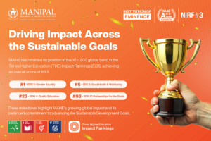 MAHE Achieves Top Global Rankings in THE Impact Rankings 2026, Secures World No. 1 Position for SDG 5