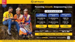L&T Finance Records Highest Ever Consolidated PAT of Rs. 902 Crore for The First Quarter Ended June 30, 2026 (Q1FY27), Up 29% Year-on-Year (YoY)